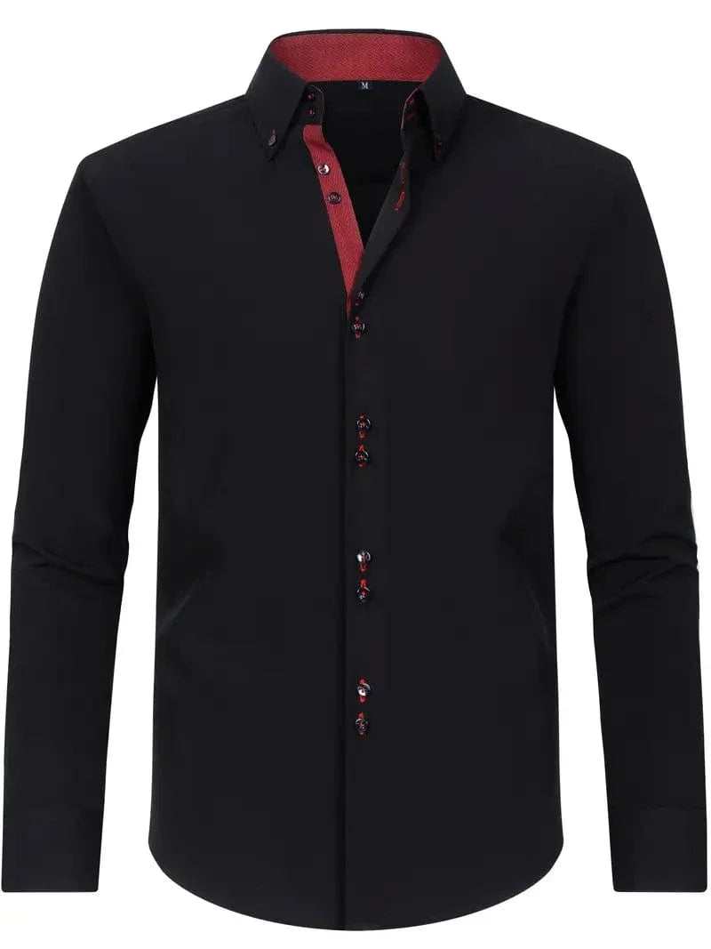 Hank Kent Dual-Tone Cotton Shirt