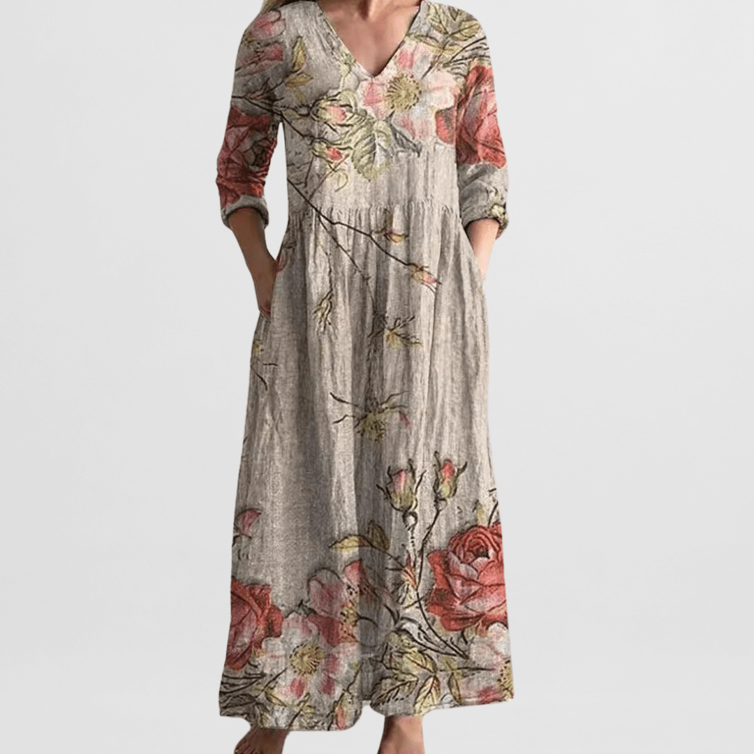 Serena Floral Maxi Dress
