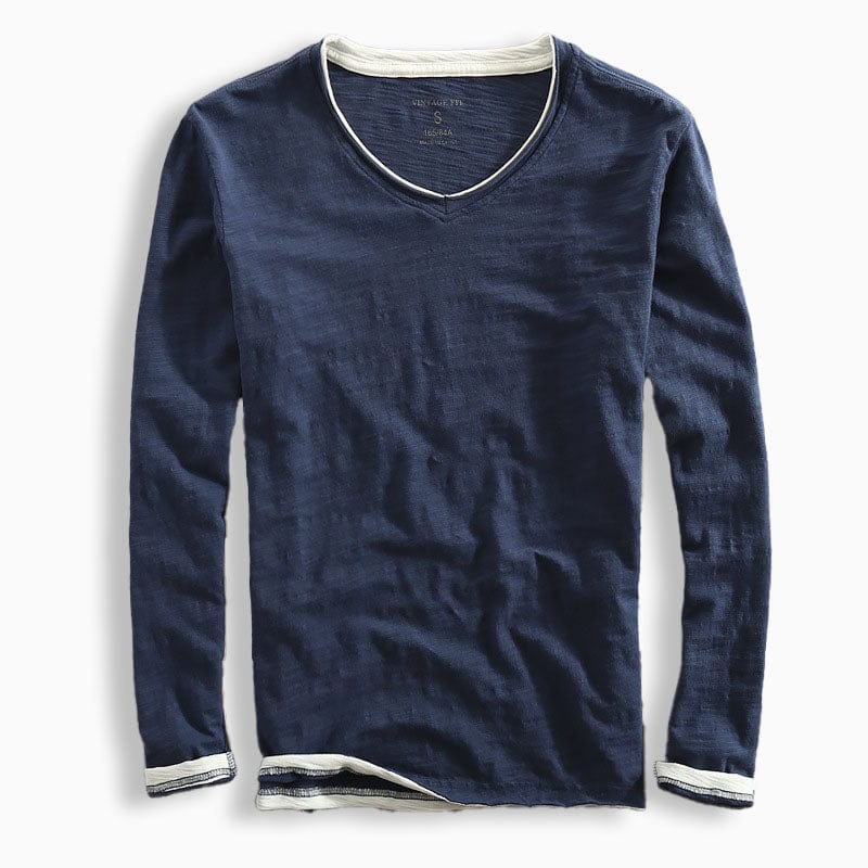 Kenji Cotton Long Sleeve Shirt