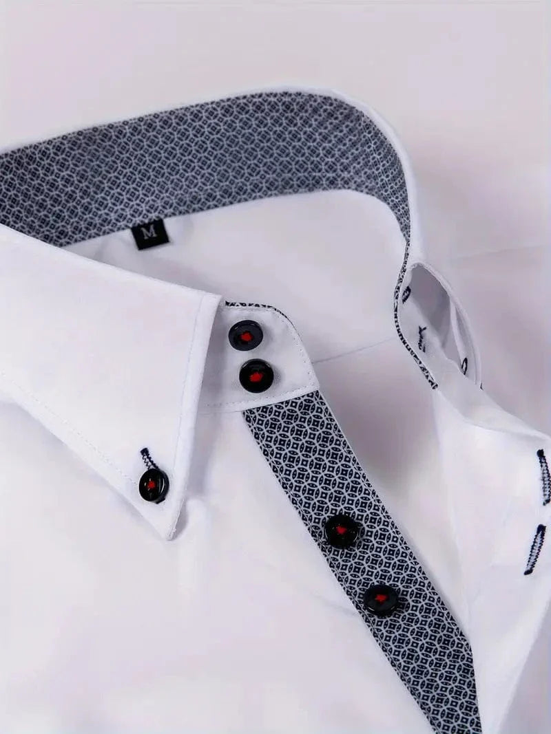 Hank Kent Dual-Tone Cotton Shirt