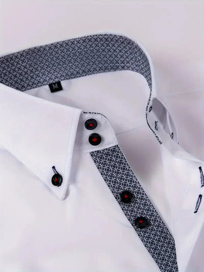 Hank Kent Dual-Tone Cotton Shirt