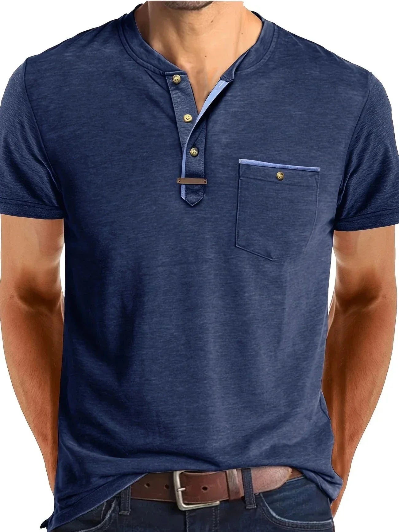 Brenwick Cotton Henley Tee