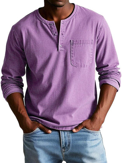 Ronan Washed Cotton Henley
