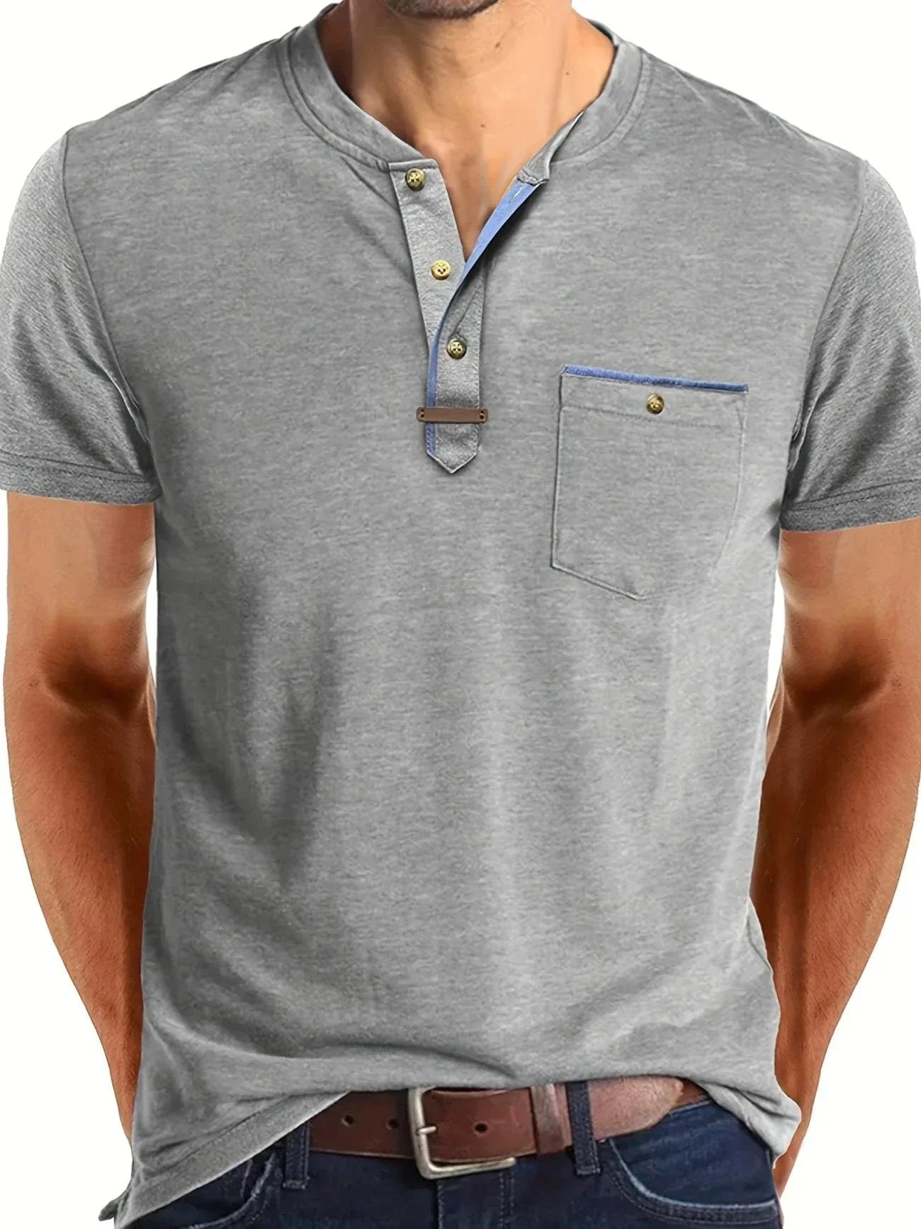 Brenwick Cotton Henley Tee