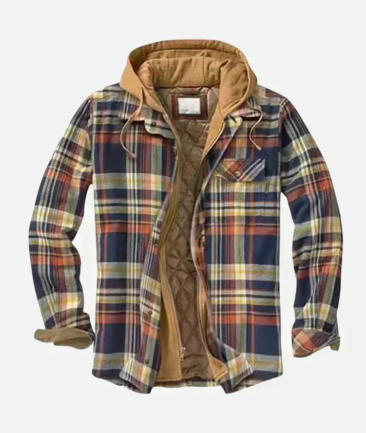 Vionna Cozy Plaid Jacket
