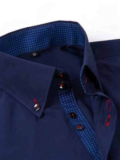 Hank Kent Dual-Tone Cotton Shirt