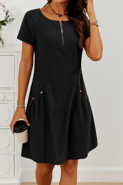 Serena Button Detailed Summer Dress