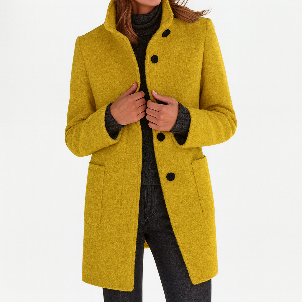 ZUZANA | Women's coat with high collar