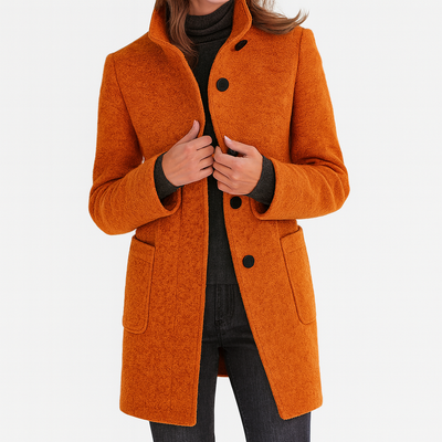 ZUZANA | Women's coat with high collar