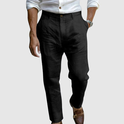 Lorenzo Tapered Linen Pants
