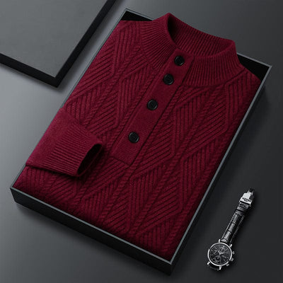 Alden Ribbed Henley Sweater