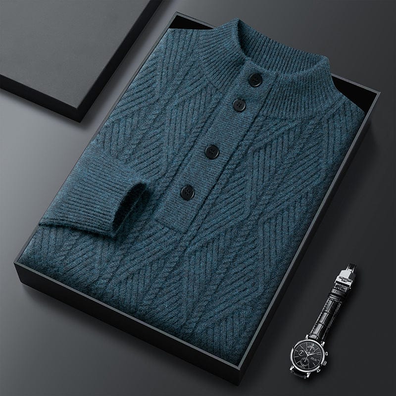 Alden Ribbed Henley Sweater