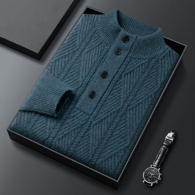 Alden Ribbed Henley Sweater