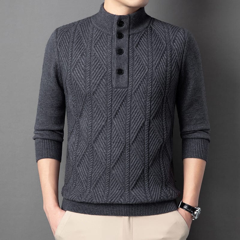 Alden Ribbed Henley Sweater