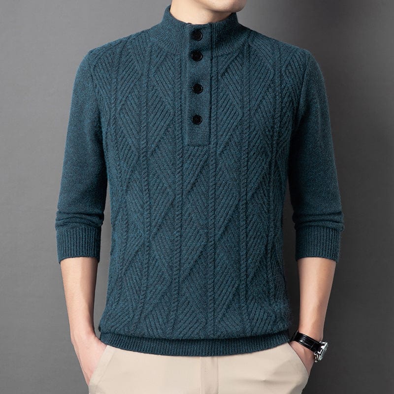 Alden Ribbed Henley Sweater