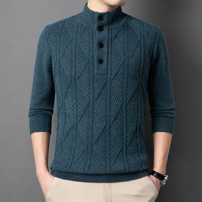 Alden Ribbed Henley Sweater