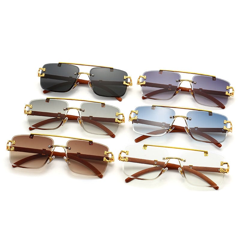 Valen Wood-Metal Fusion Sunglasses