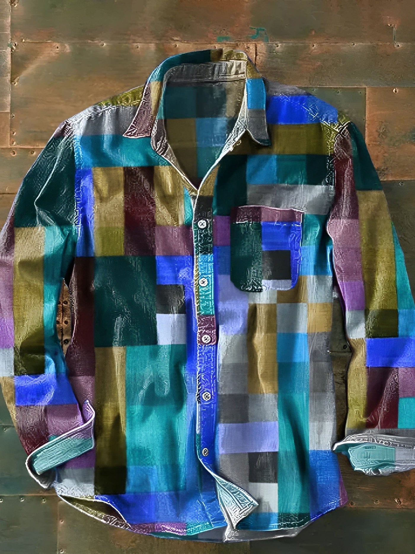 Lenoire Artistry Patchwork Shirt