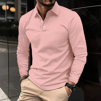 Ethan™ | Casual Long-Sleeved Polo