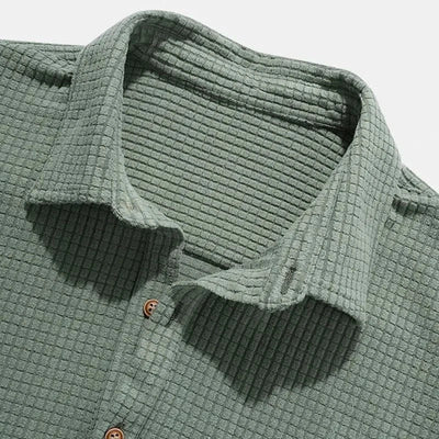 Marlo Waffle-Knit Polo Shirt