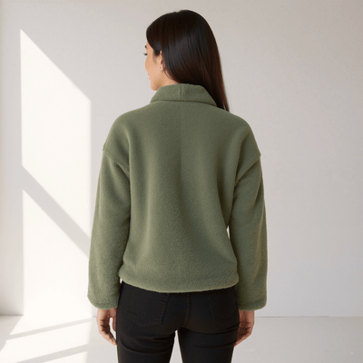 Seliana Fuzzy Buttoned Coat