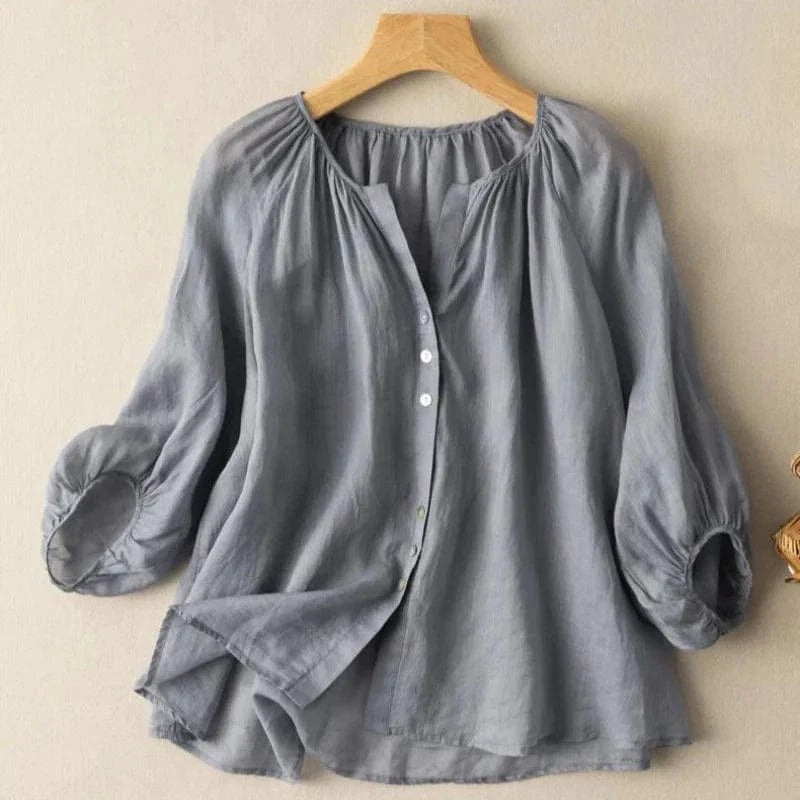 Arla Linen Blouse