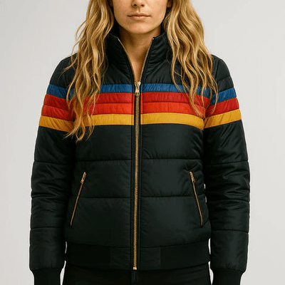 The Retro Rainbow Puffer Jacket