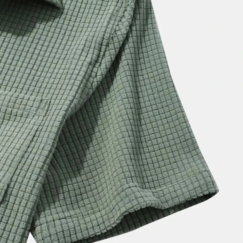 Marlo Waffle-Knit Polo Shirt