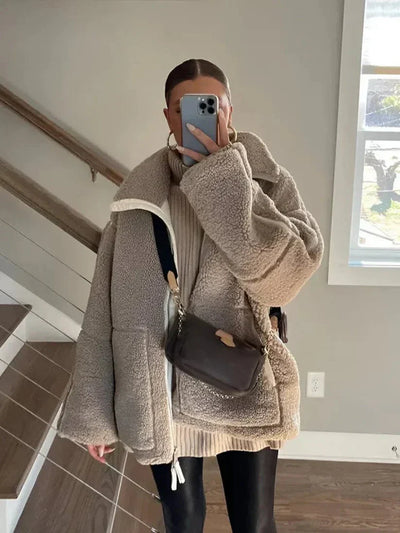 Ashford Oversized Fleece Zip-Up