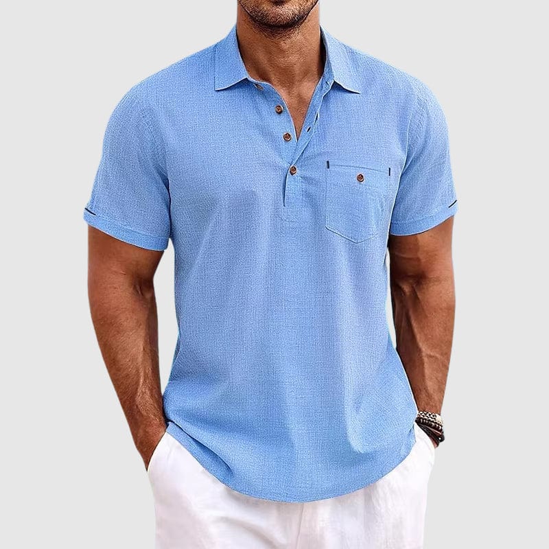 Kyle Linen Polo Shirt