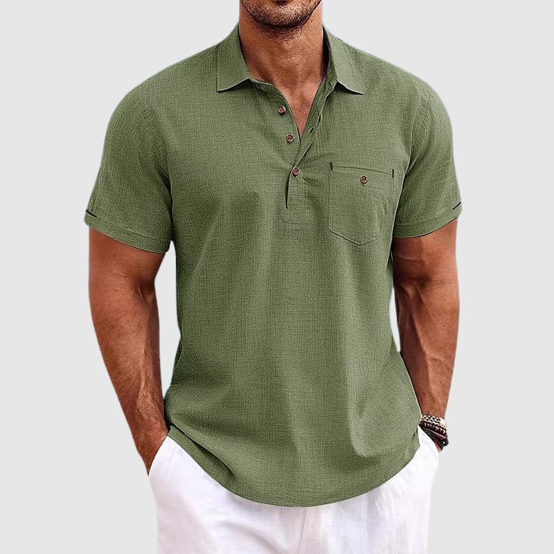 Kyle Linen Polo Shirt
