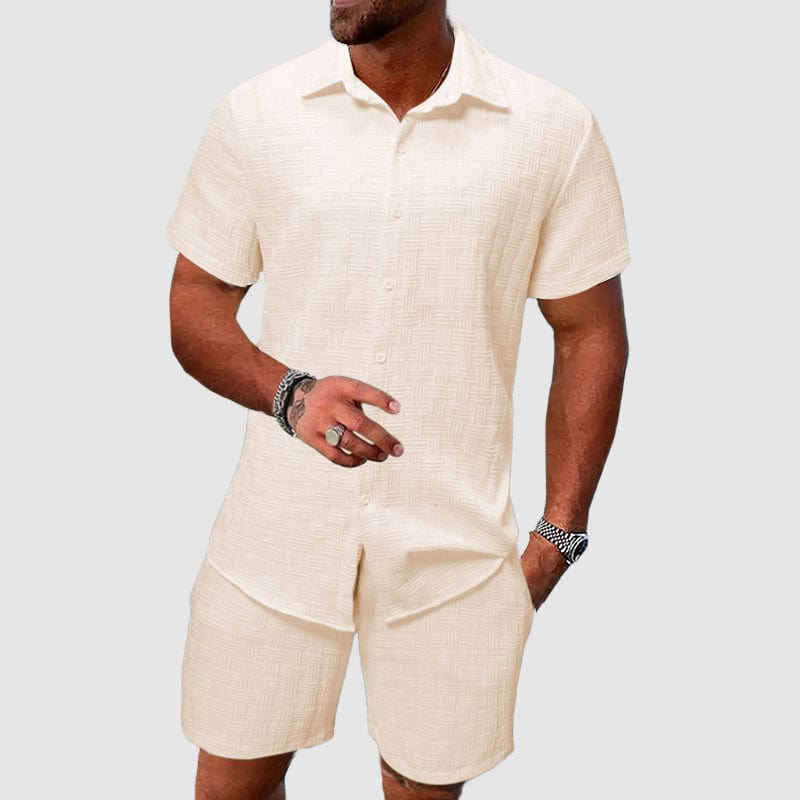 Larsson Waffle-Knit Set