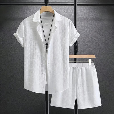 Larsson Waffle-Knit Set