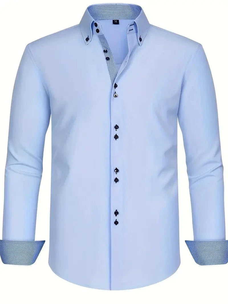 Hank Kent Dual-Tone Cotton Shirt