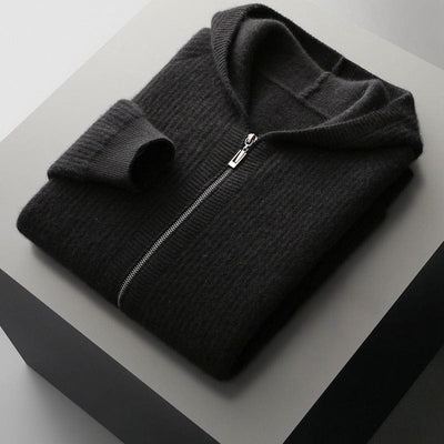 Rowan Textured Hooded Cardigan