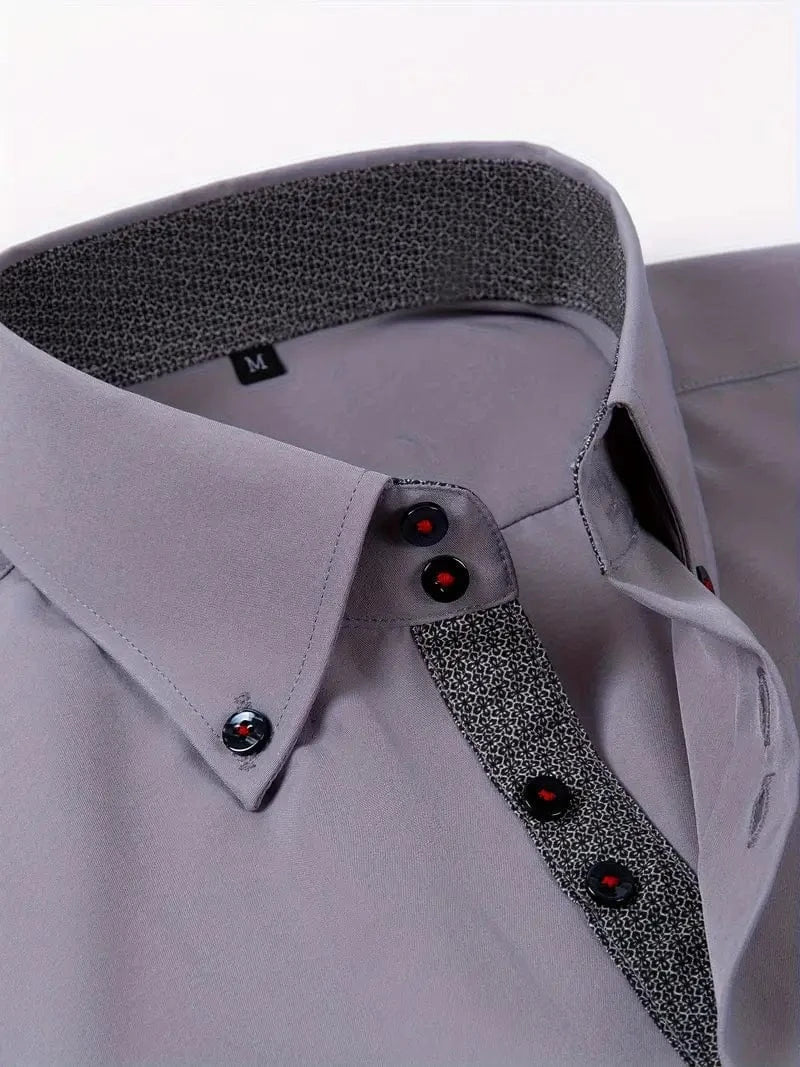 Hank Kent Dual-Tone Cotton Shirt