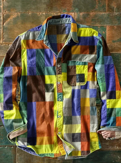 Lenoire Artistry Patchwork Shirt
