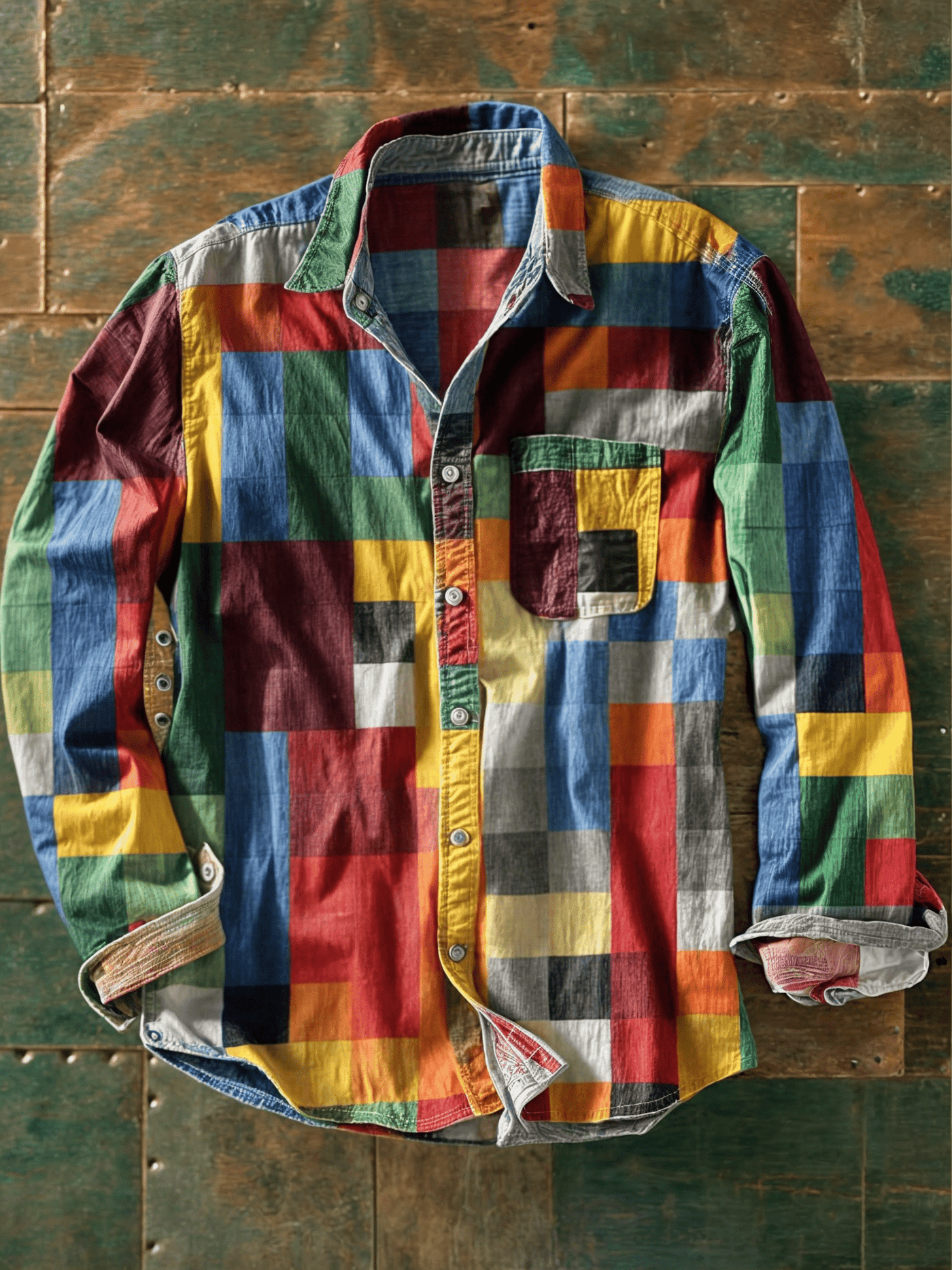 Lenoire Artistry Patchwork Shirt