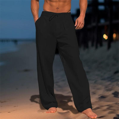 Leonardo Drawstring Linen Trousers