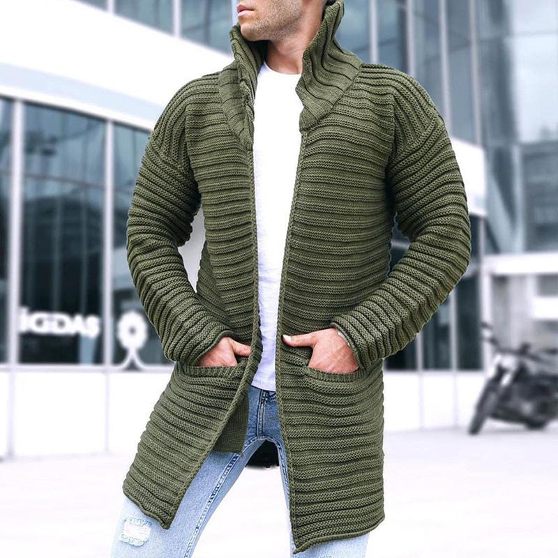Shawl Knitted Cardigan-Coat