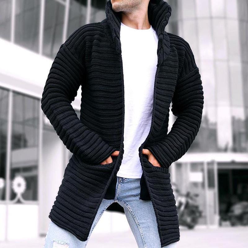 Shawl Knitted Cardigan-Coat